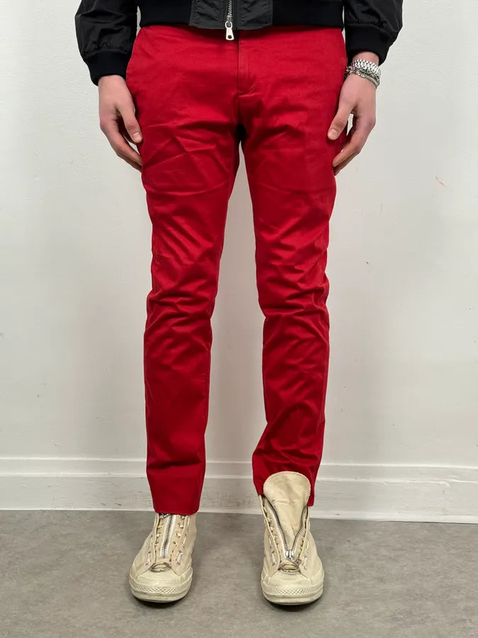 Dior Homme Red Classy Tailored Pants by Kris Van Assche IMzelVv 1