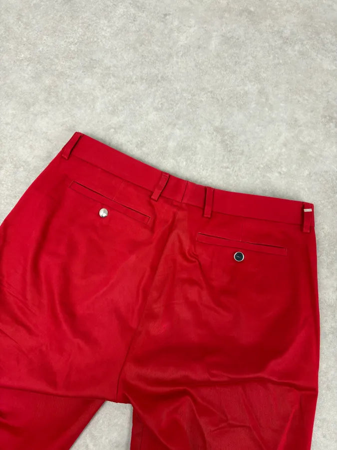 Dior Homme Red Classy Tailored Pants by Kris Van Assche IMzelVv 7