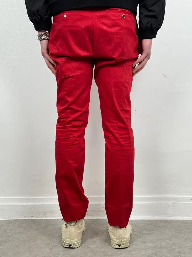 Dior Homme Red Classy Tailored Pants by Kris Van Assche IMzelVv 3