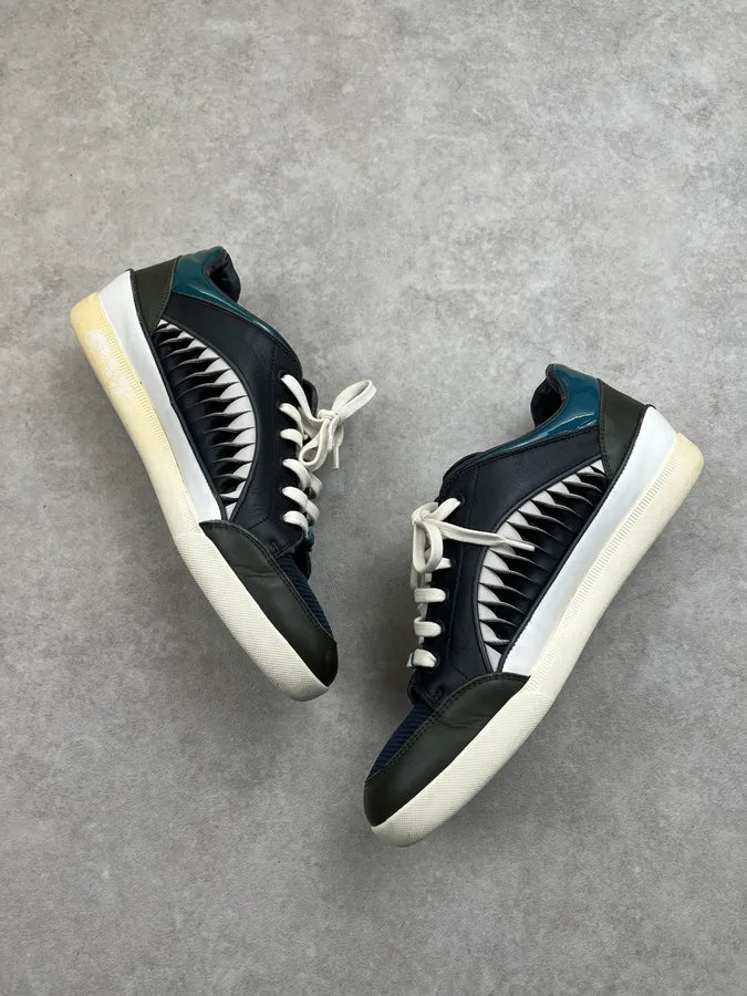 Dior Homme Shark Black Leather Low Sneakers SMThvAe 2