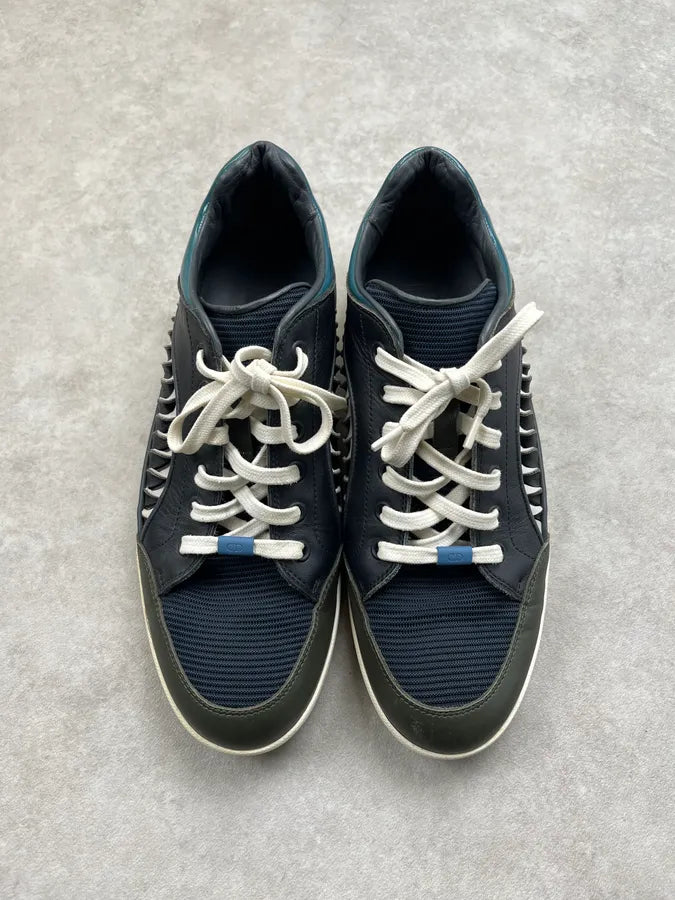 Dior Homme Shark Black Leather Low Sneakers SMThvAe 5