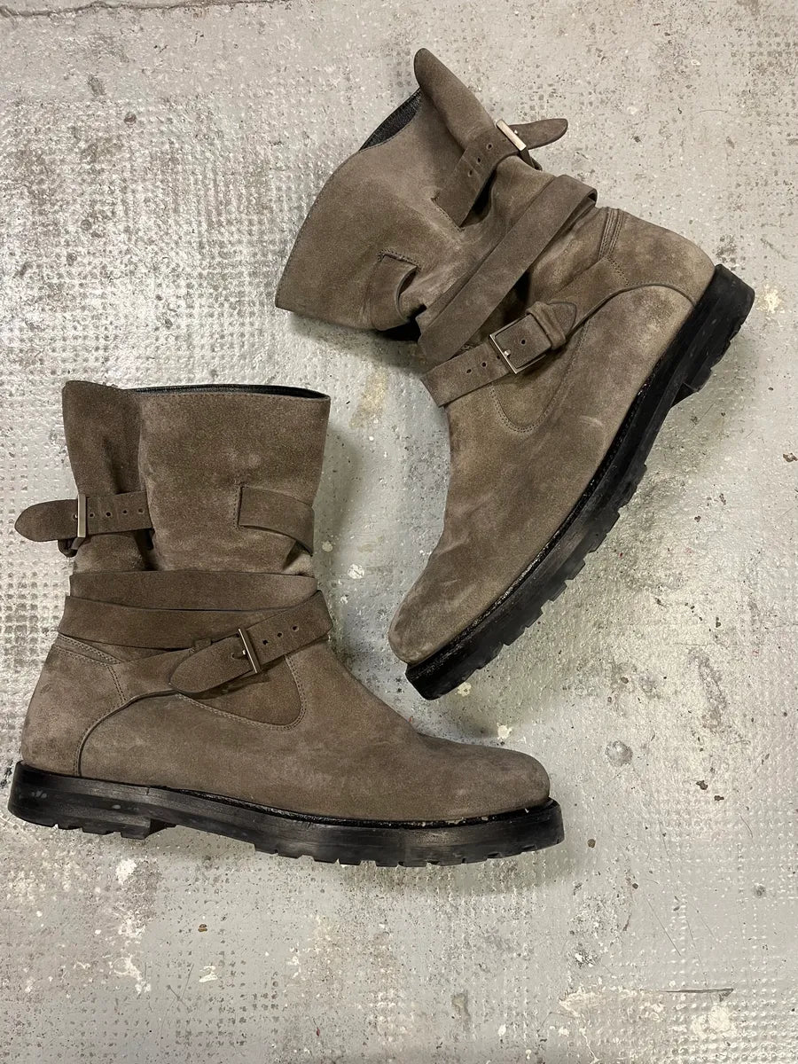 Dior Laces Suede Leather Tern Ankle Boots DJAqFQP 5