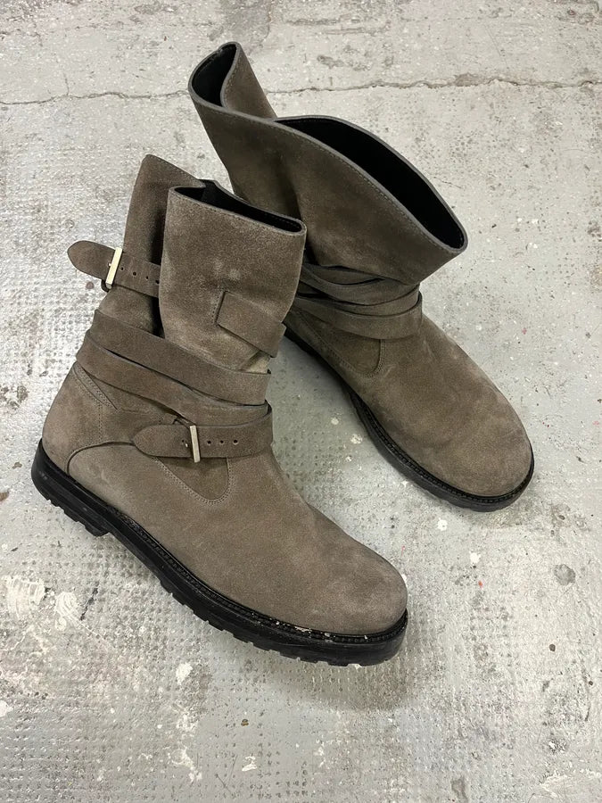 Dior Laces Suede Leather Tern Ankle Boots DJAqFQP 4