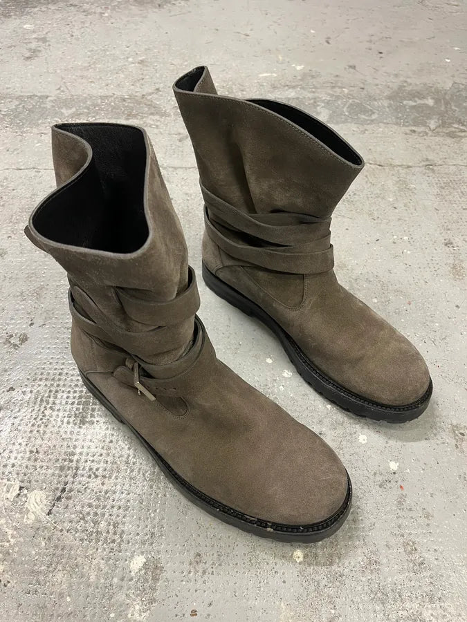 Dior Laces Suede Leather Tern Ankle Boots DJAqFQP 2