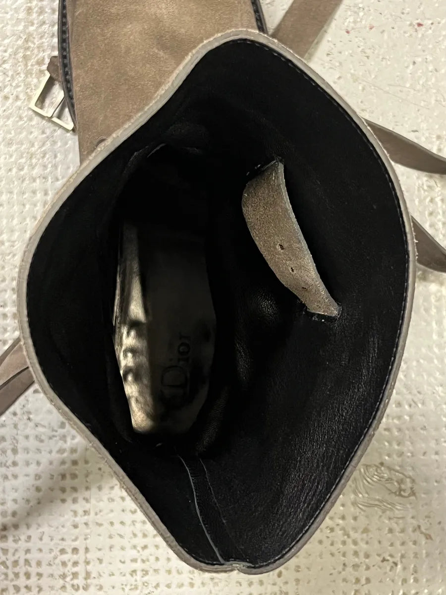 Dior Laces Suede Leather Tern Ankle Boots DJAqFQP 11