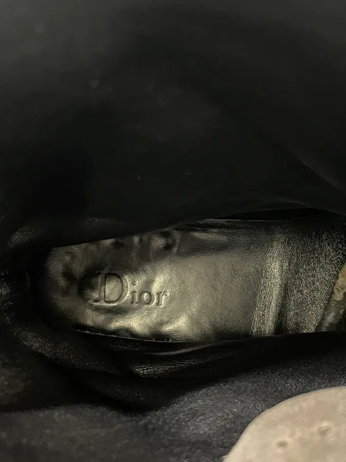 Dior Laces Suede Leather Tern Ankle Boots DJAqFQP 12