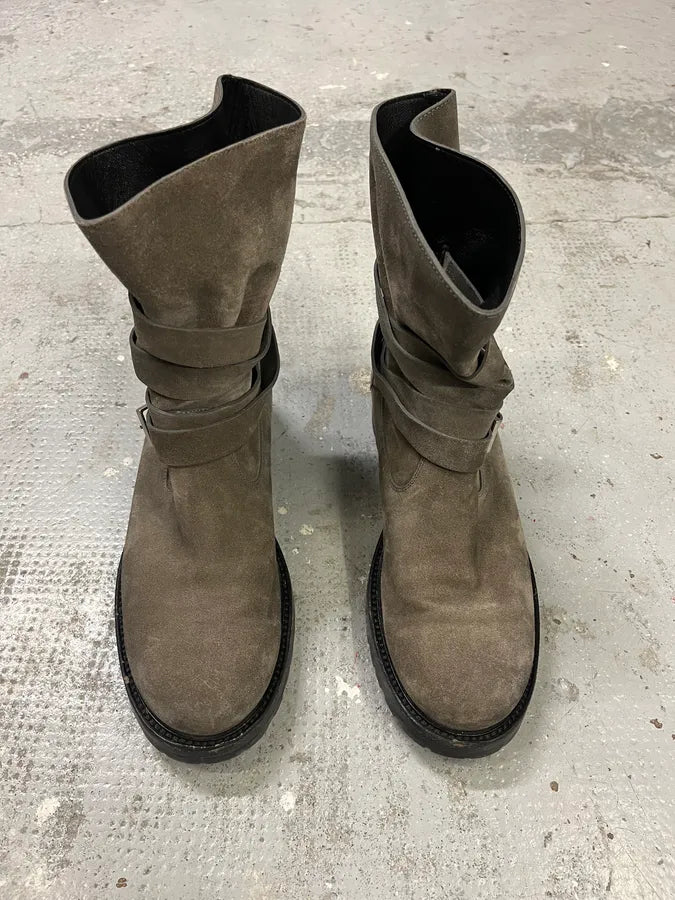 Dior Laces Suede Leather Tern Ankle Boots DJAqFQP 1