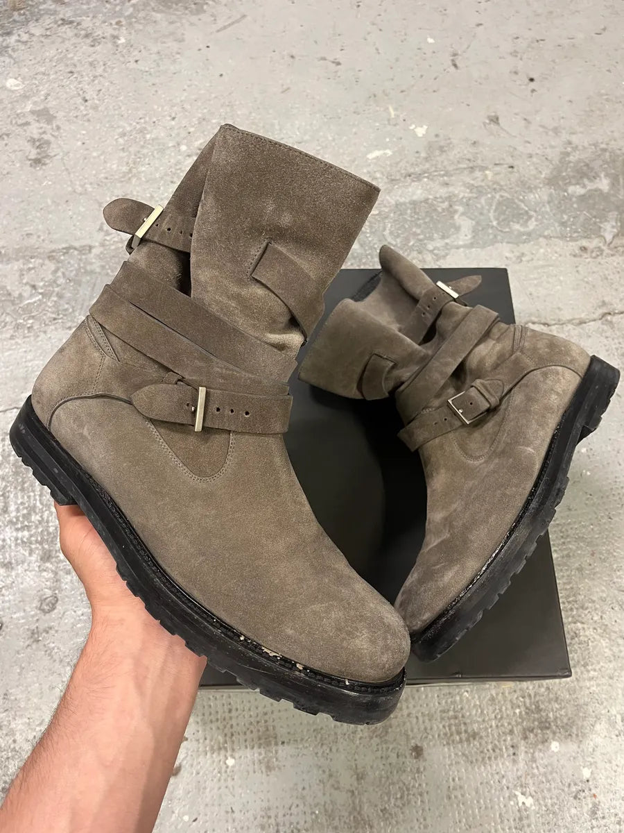 Dior Laces Suede Leather Tern Ankle Boots DJAqFQP 0