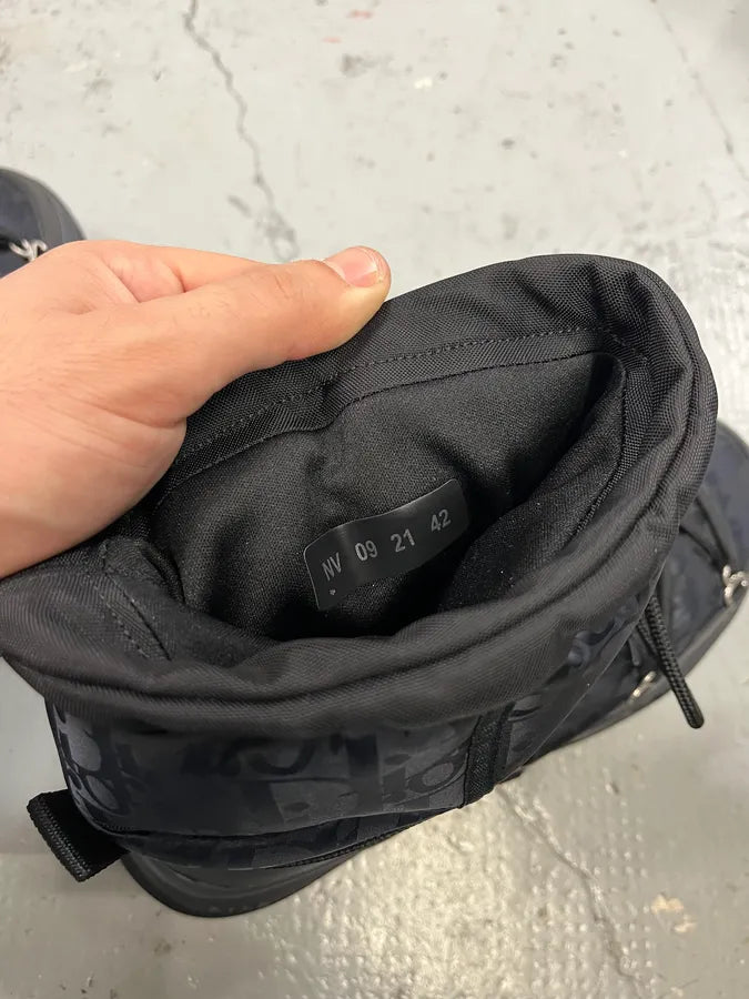 Dior Monogram Puffer Black & Navy Snow Boots yOjfBiQ 11