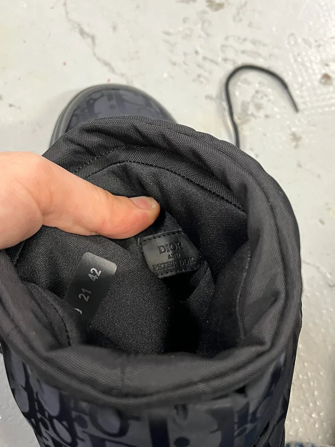 Dior Monogram Puffer Black & Navy Snow Boots yOjfBiQ 12