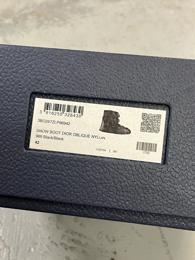 Dior Monogram Puffer Black & Navy Snow Boots yOjfBiQ 13