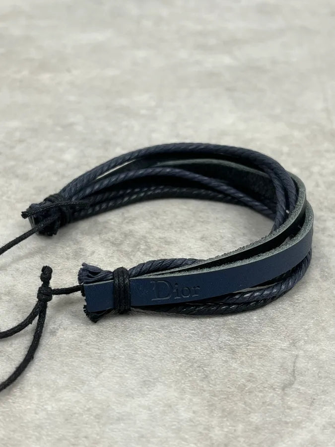 Dior Multi Laced Navy Bracelet vPvPMvr 3