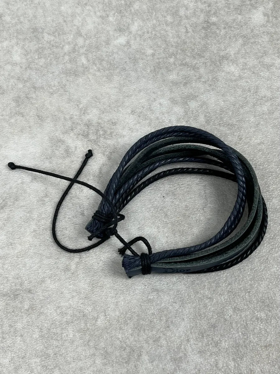 Dior Multi Laced Navy Bracelet vPvPMvr 4