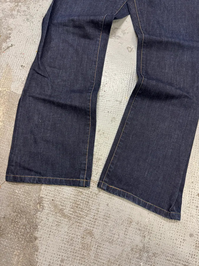 Dior Navy Blue Signature Brut Denim Jeans drxmeji 7