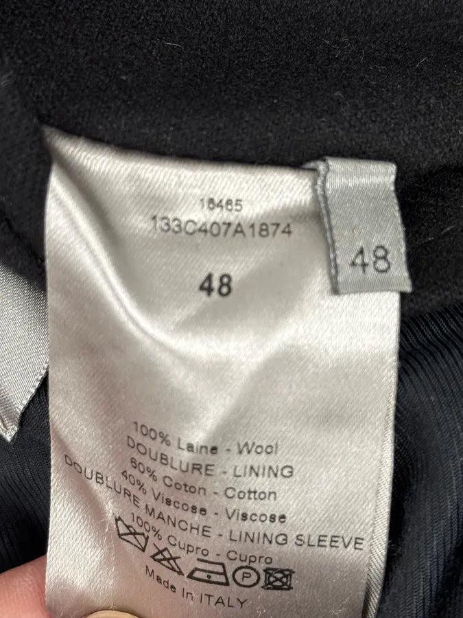 Dior Black Buttoned Wool Caban Jacket hgpcugj 10