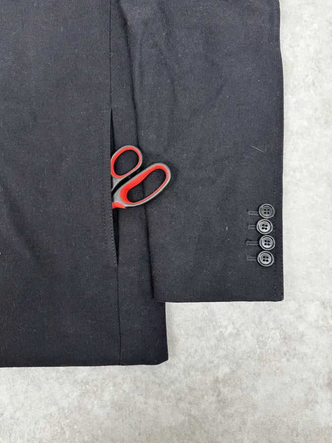 Dior Black Buttoned Wool Caban Jacket hgpcugj 8