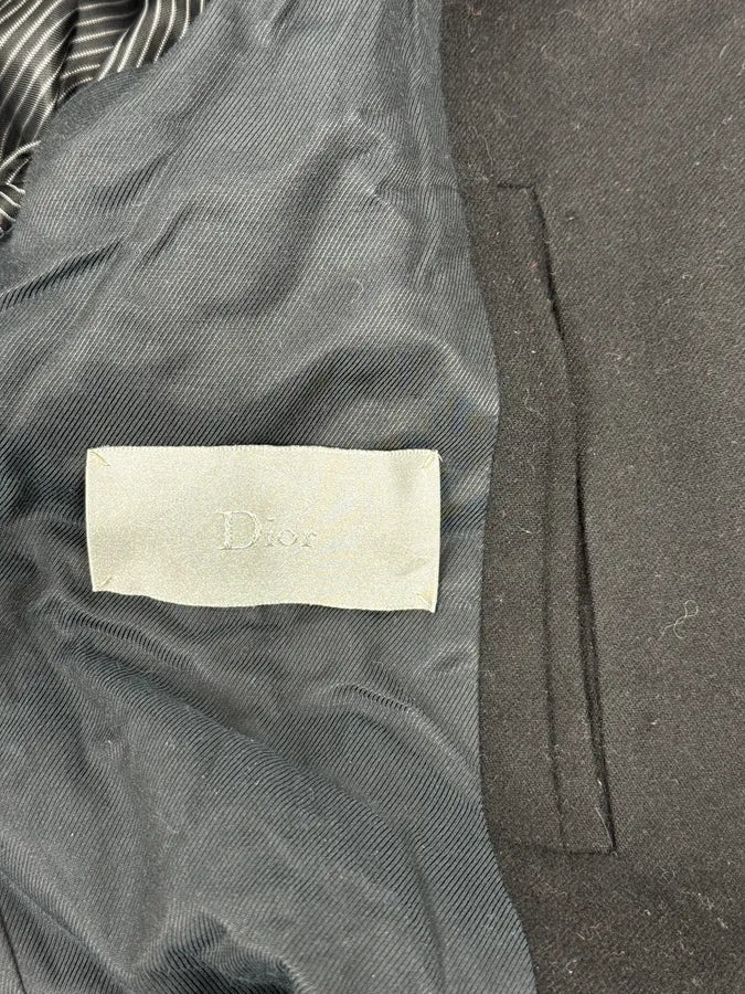 Dior Black Buttoned Wool Caban Jacket hgpcugj 11