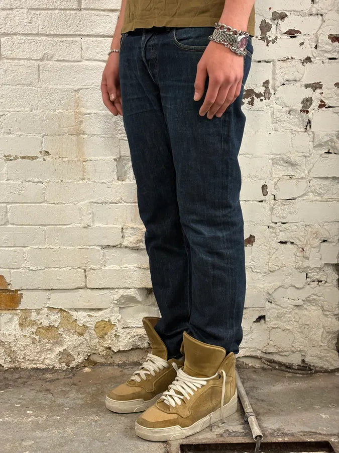 2010s Dior Navy Slim Denim Jeans by Kris Van Assche XjaKgQs 2