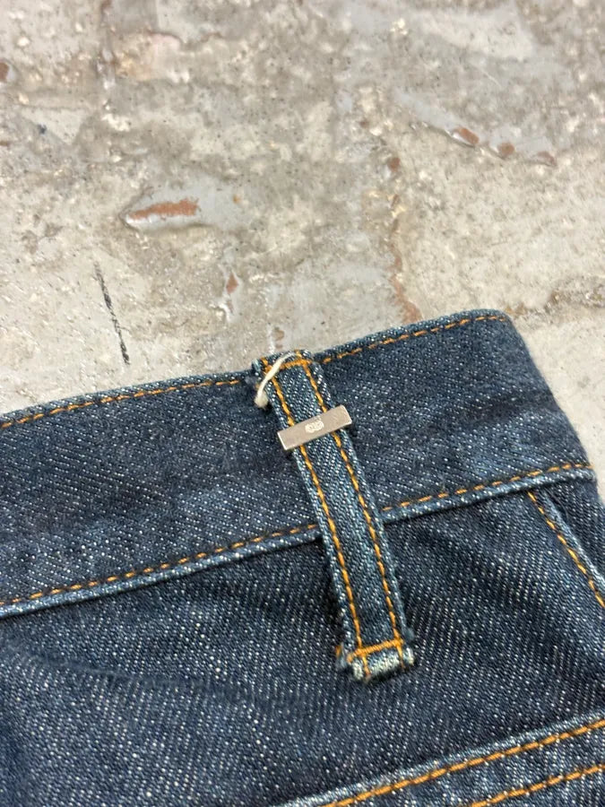 2010s Dior Navy Slim Denim Jeans by Kris Van Assche XjaKgQs 7