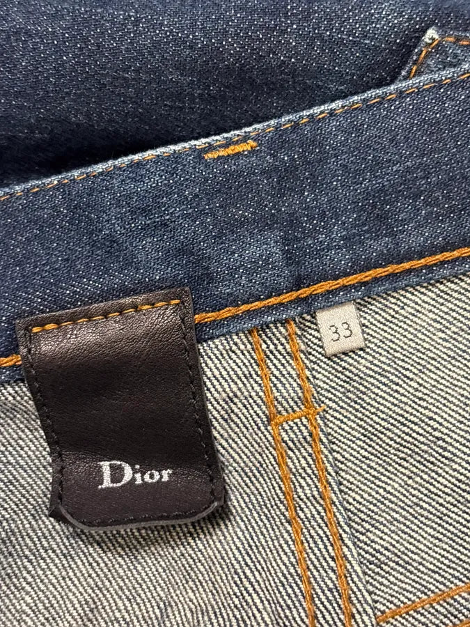 2010s Dior Navy Denim Straight Leg Jeans NwCNemx 8