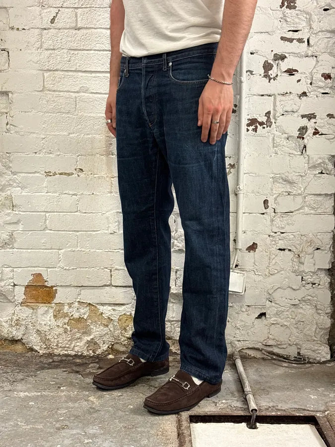 2010s Dior Navy Denim Straight Leg Jeans NwCNemx 3