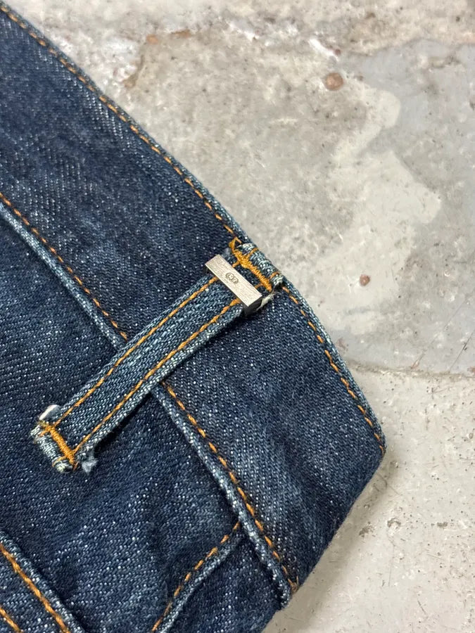 2010s Dior Navy Denim Straight Leg Jeans NwCNemx 7