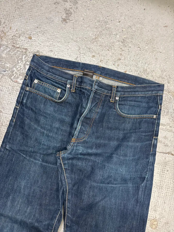 2010s Dior Navy Denim Straight Leg Jeans NwCNemx 5