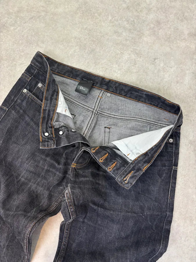 2000s Dior Raw Brut Denim Jeans  VDnxhnW 6