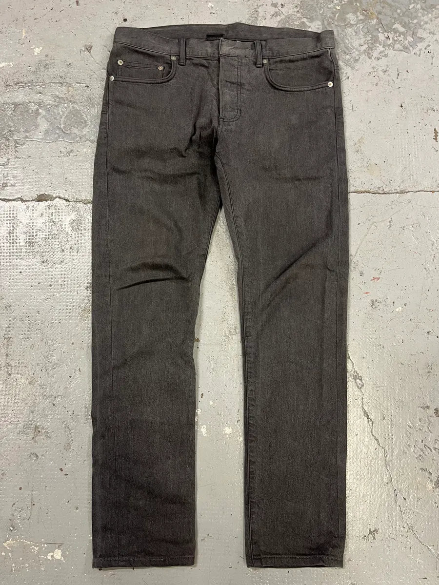 Dior Raw Grey Slim Jeans by Kris Van Assche BDvzLIz 0