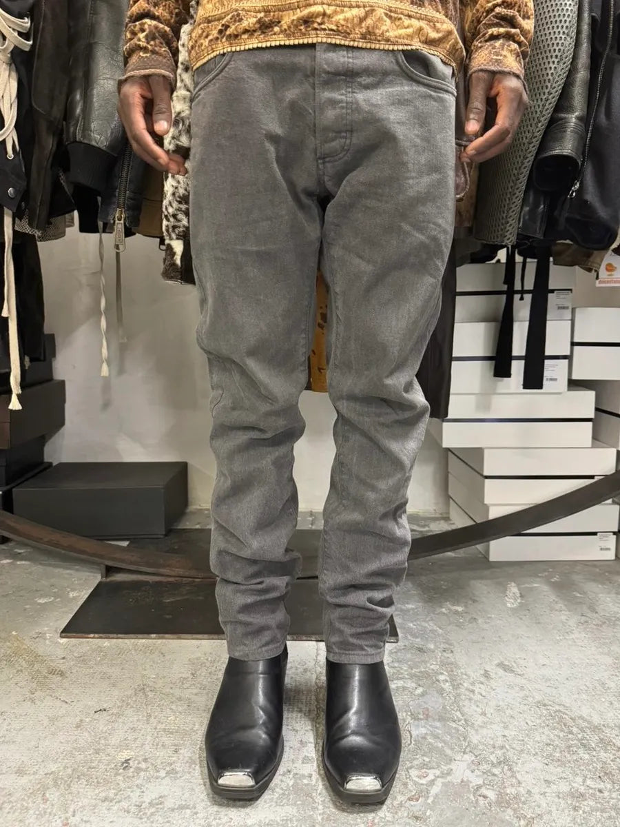 Dior Raw Grey Slim Jeans by Kris Van Assche BDvzLIz 1