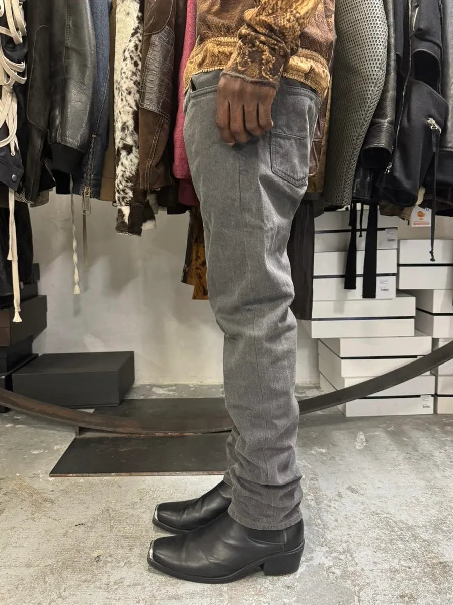 Dior Raw Grey Slim Jeans by Kris Van Assche BDvzLIz 2