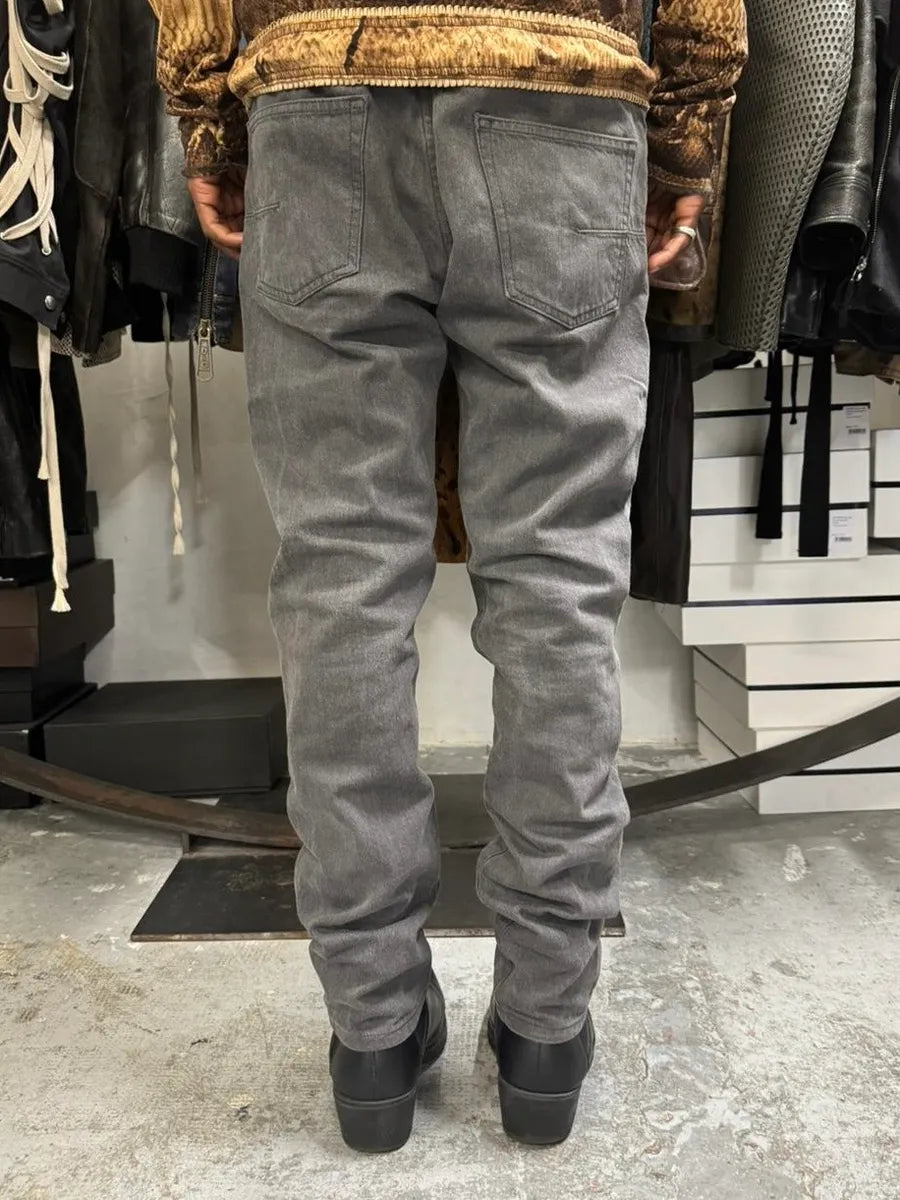 Dior Raw Grey Slim Jeans by Kris Van Assche BDvzLIz 3