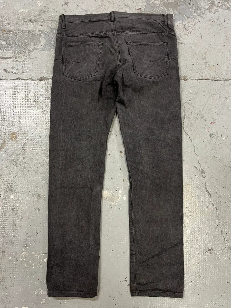 Dior Raw Grey Slim Jeans by Kris Van Assche BDvzLIz 4