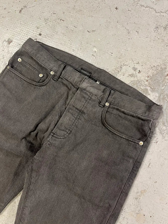 Dior Raw Grey Slim Jeans by Kris Van Assche BDvzLIz 5