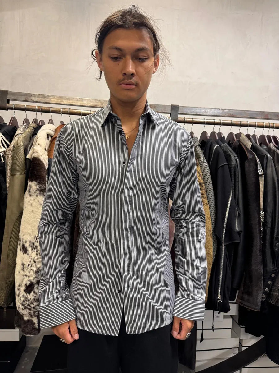 Dior Striped Black & White Premium Button-up Shirt ywZEHHg 1