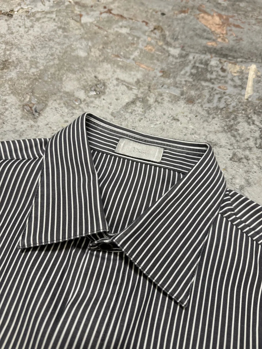 Dior Striped Black & White Premium Button-up Shirt ywZEHHg 10