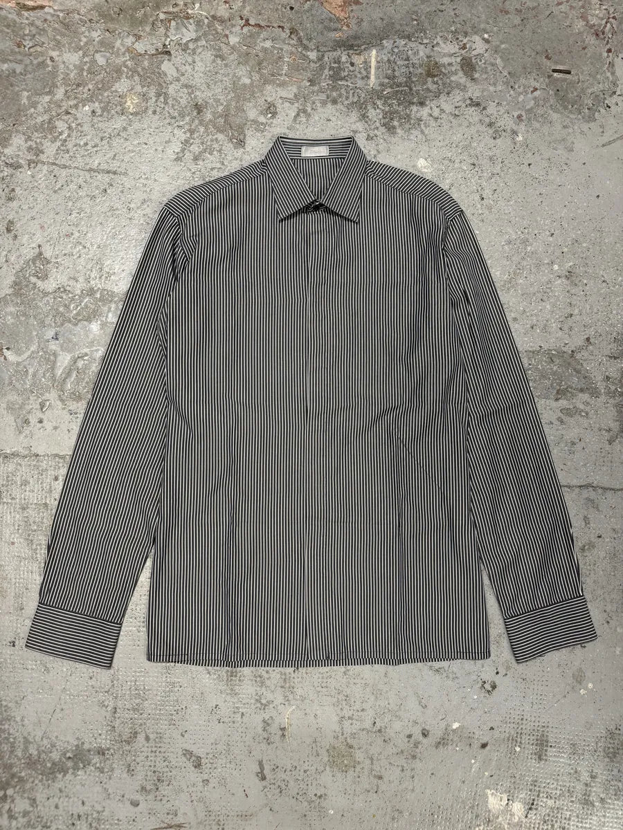 Dior Striped Black & White Premium Button-up Shirt ywZEHHg 8