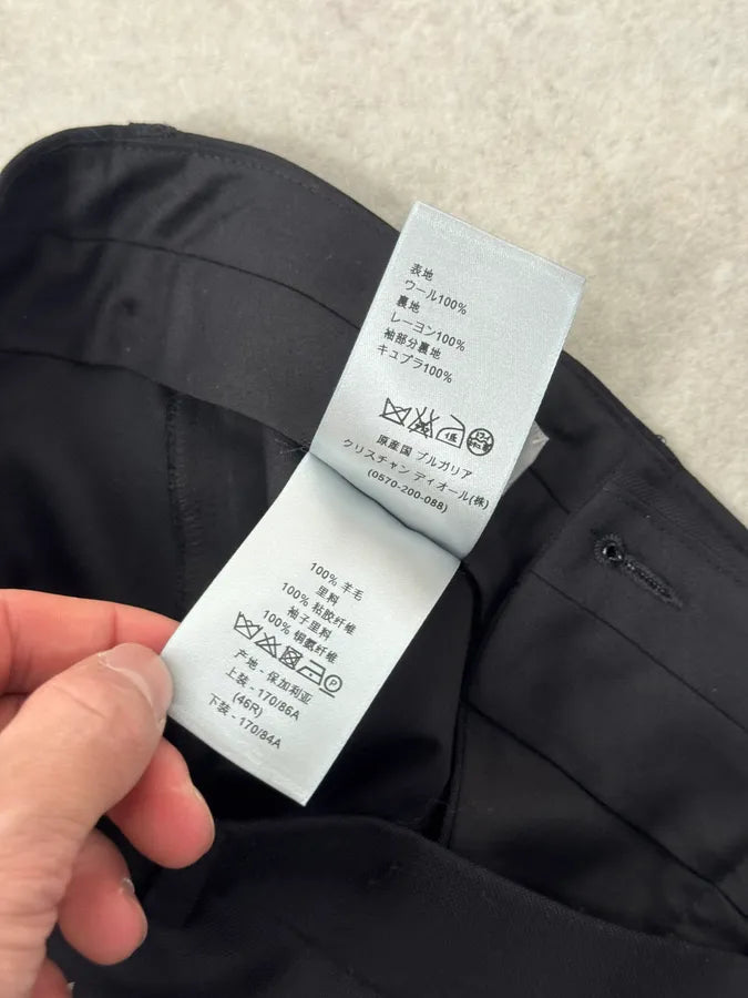 Dior Uniform Black Wool Classy Tailored Pants QJQYGiA 9