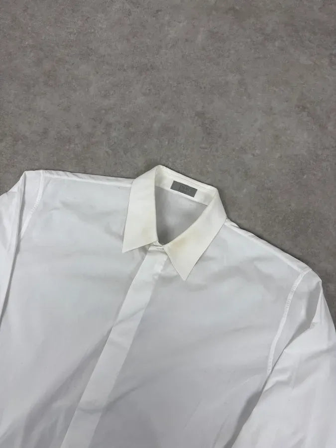 Dior White Classy Uniform Shirt zAkLCWt 3