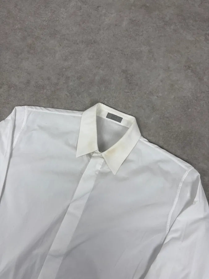 Dior White Classy Uniform Shirt zAkLCWt 3