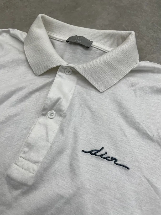 Dior White Signature Embroidered Polo  oshRJPS 5