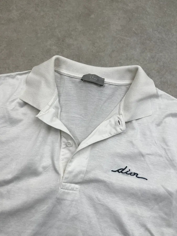 Dior White Signature Embroidered Polo  oshRJPS 4