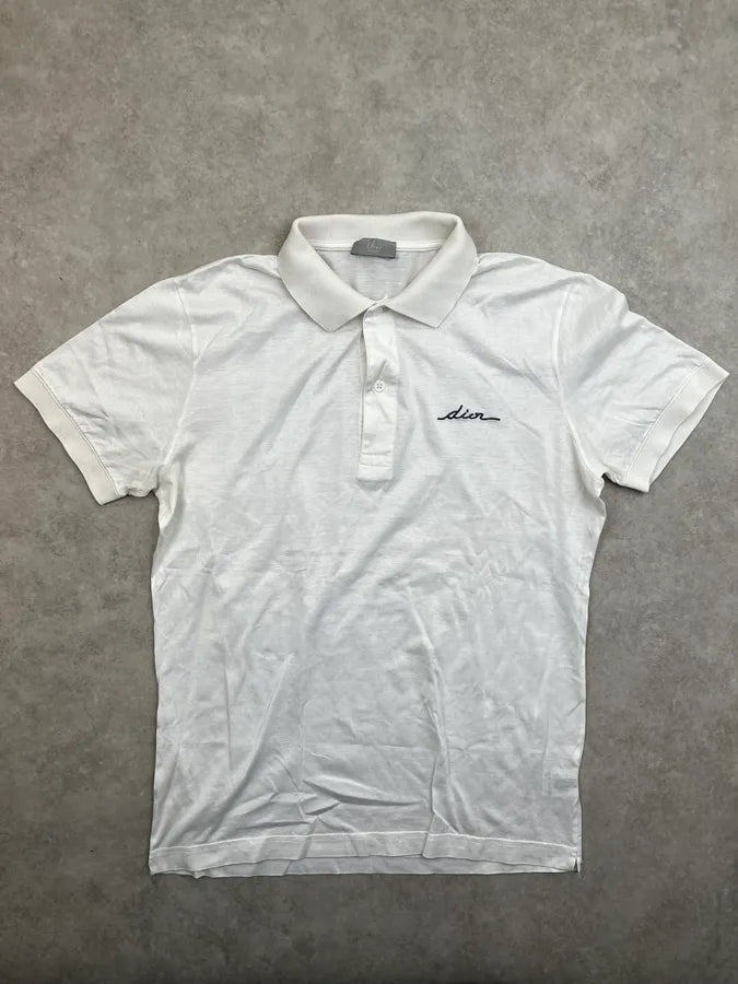 Dior White Signature Embroidered Polo  oshRJPS 2