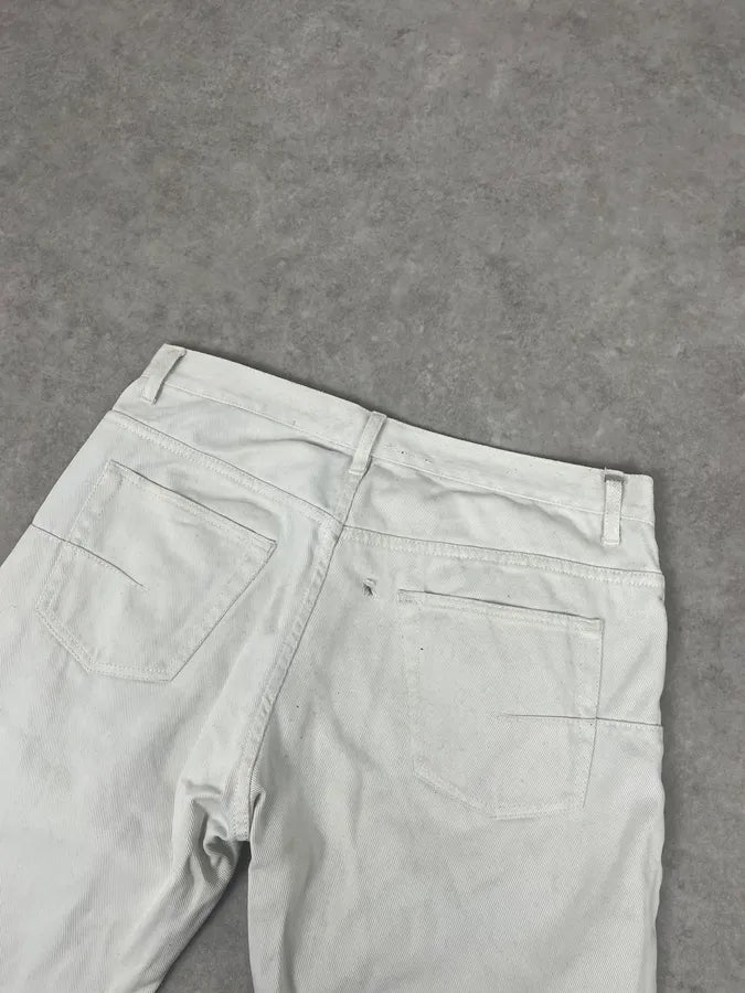 2010s Dior White Denim Jeans by Kris Van Assche pMaHdIa 6