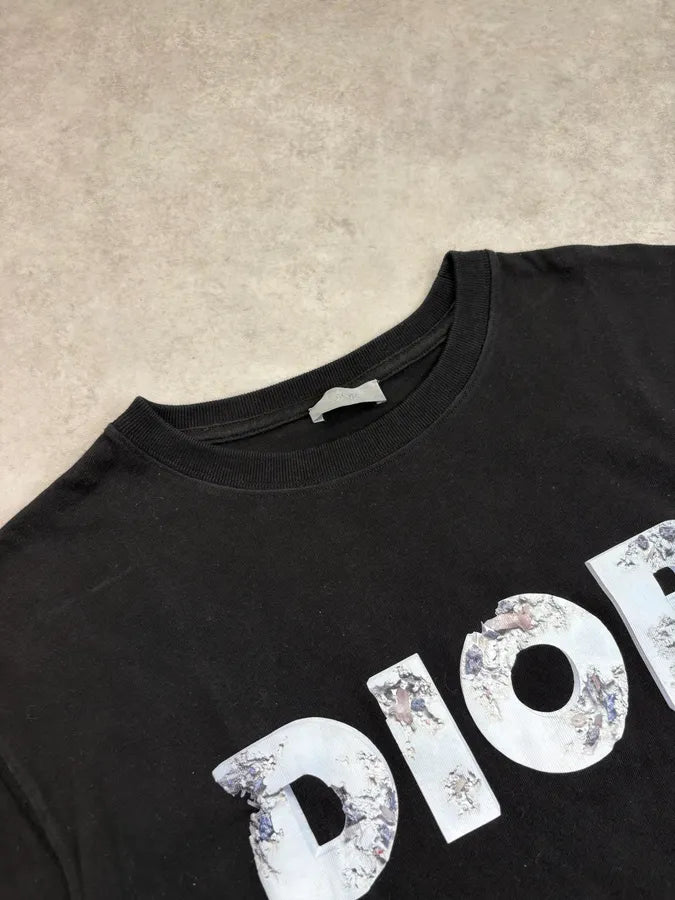 Dior x Daniel Arsham Crystal Eroded Black T-Shirt iOxrsha 4