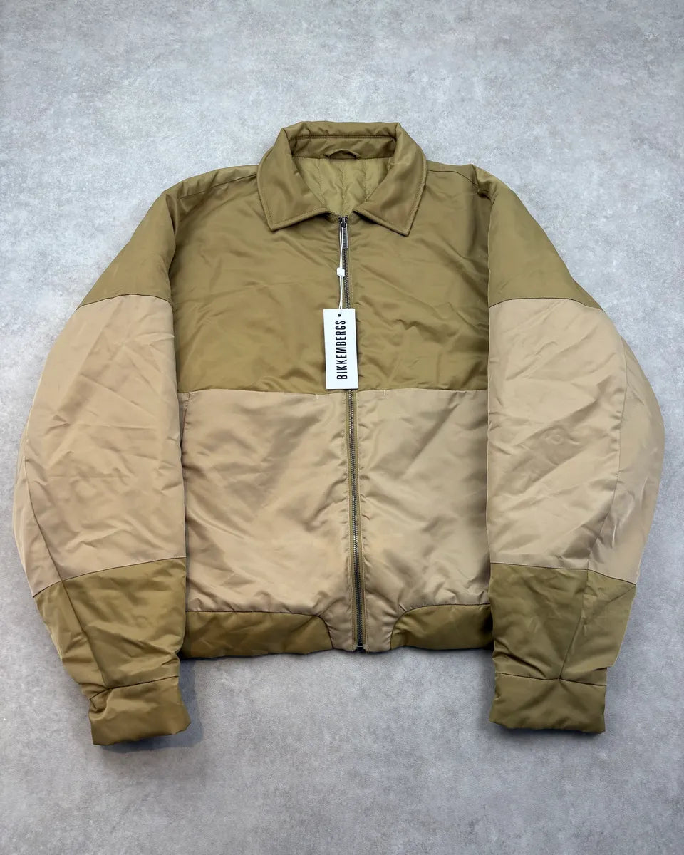 Dirk Bikkembergs Beige & Khaki Dual Nylon Jacket AUAyXlg 0