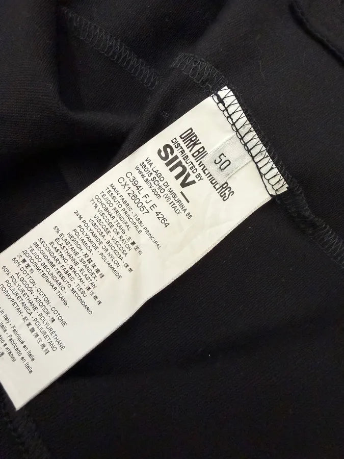 Dirk Bikkembergs Black & Red Leather Biker Jacket lzNHEBX 7