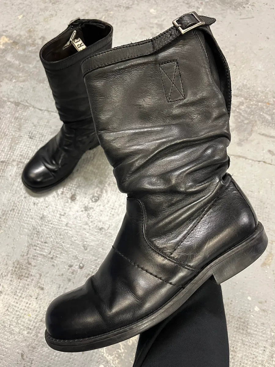 Dirk Bikkembergs Black Ankle Leather Boots QgJuUhz 0