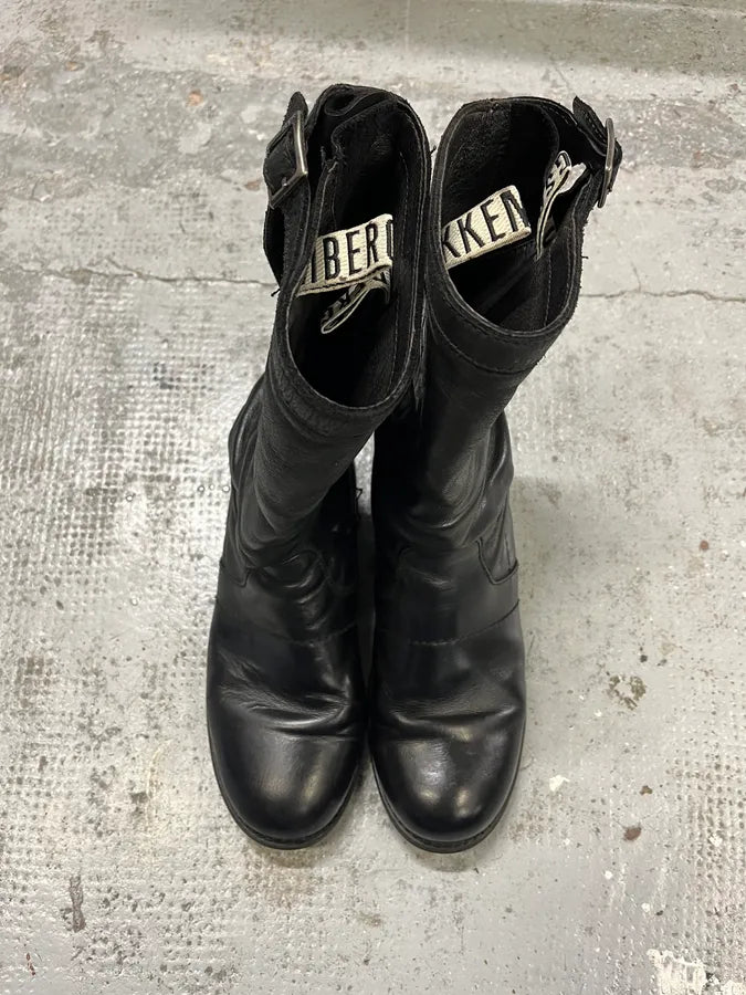 Dirk Bikkembergs Black Ankle Leather Boots QgJuUhz 5