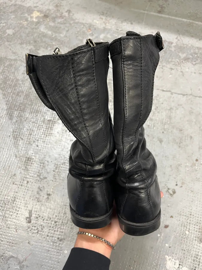Dirk Bikkembergs Black Ankle Leather Boots QgJuUhz 6